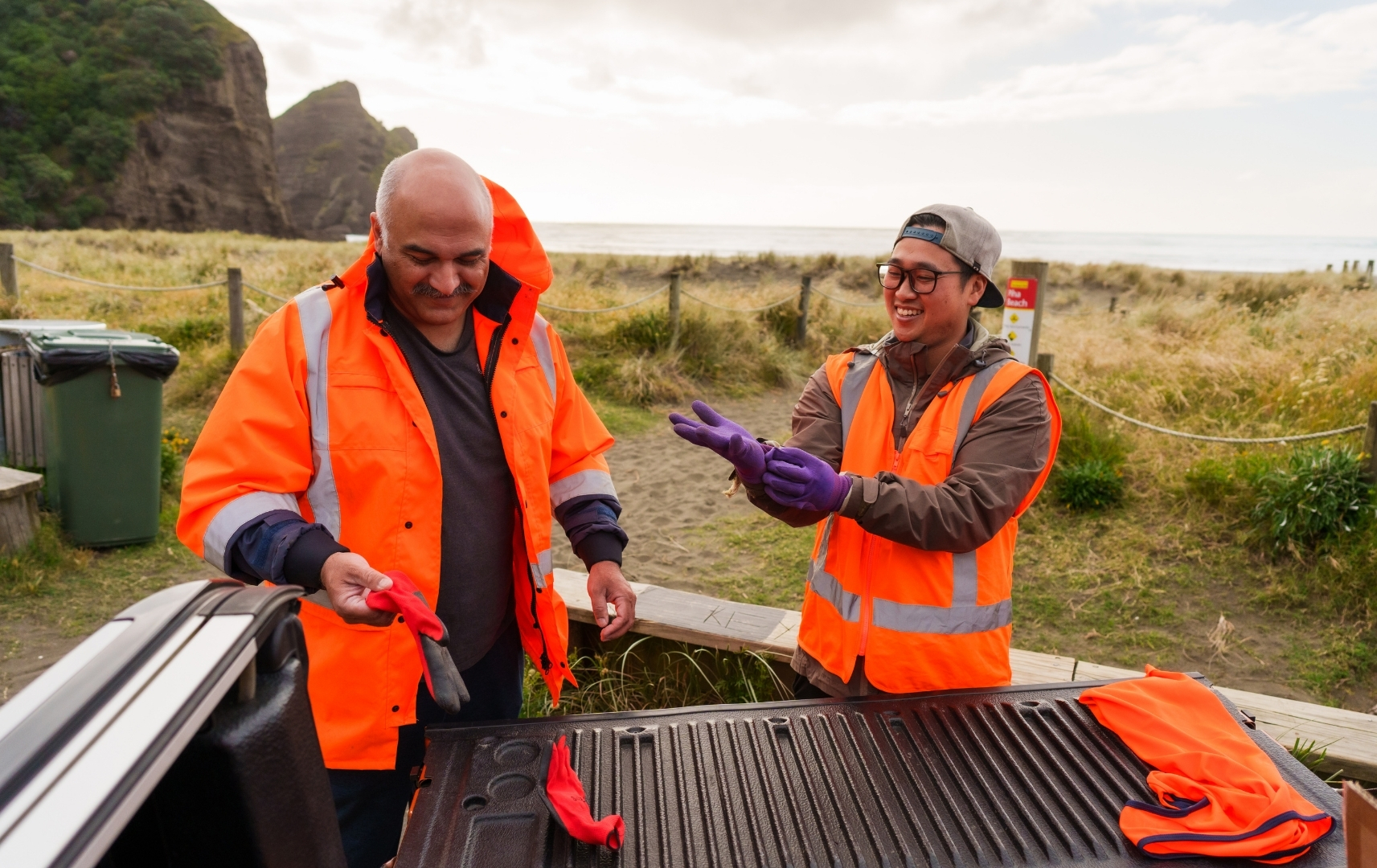 Mahi Pai Foundation volunteers at work in the Bay of Plenty